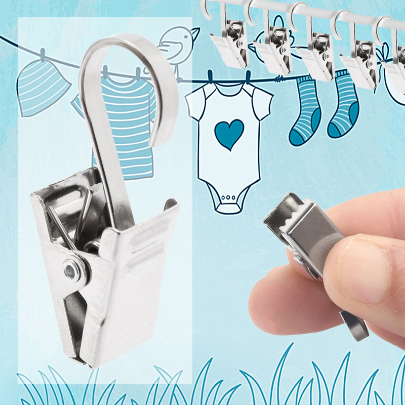 Kẹp treo rèm bằng thép không gỉ tiện lợi