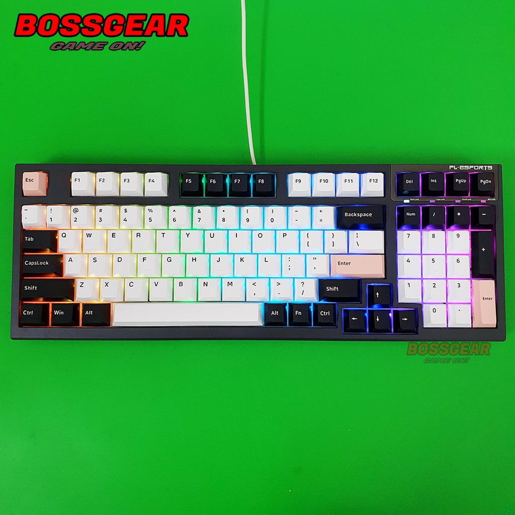 Bàn phím cơ FLEsports FL980CP Hotswap Kailh box switch LED RGB Chính hãng
