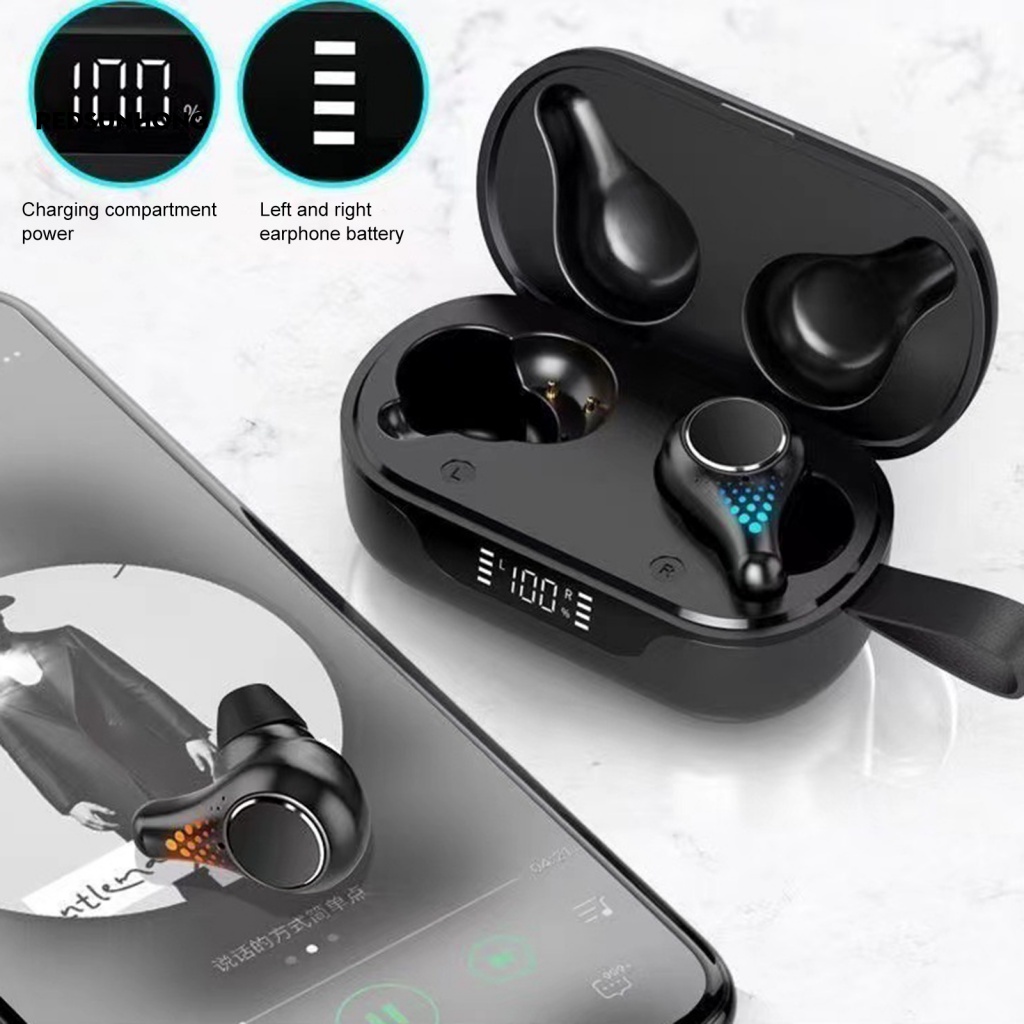 Tai Nghe Nhét Tai RSH.z Có Màn Hình Kỹ Thuật Số Phong Cách Thể Thao Thời Trang