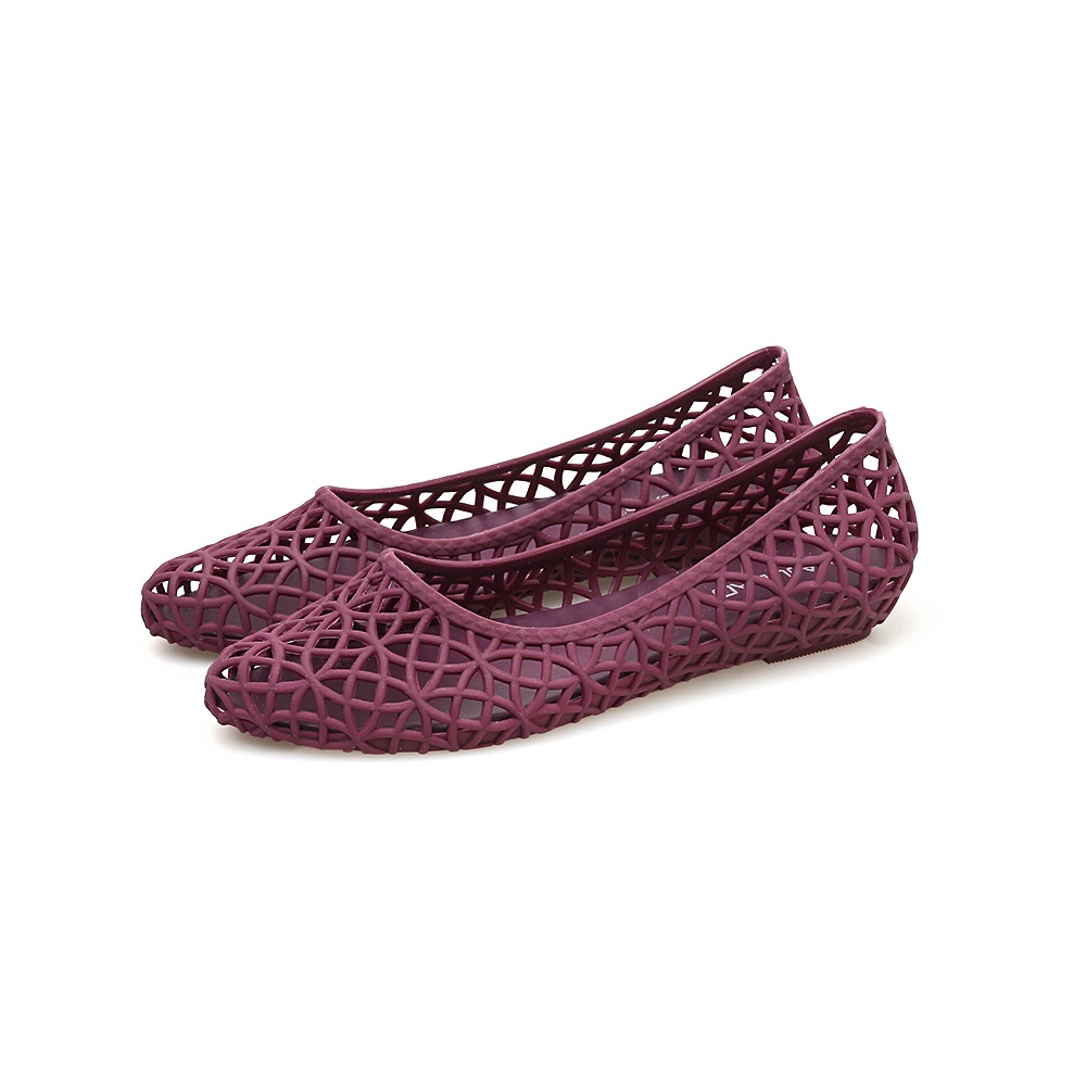 Giày Sandal Nhựa Dẻo Đế Bằng Chống Trượt Thiết Kế Đục Lỗ Thời Trang Đi Biển Mùa Hè Mới Cho Nữ