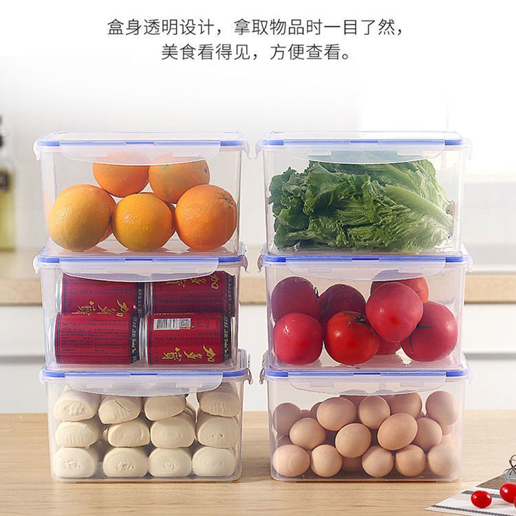 Hộp bảo quản dày 5500ml nhựa giữ tươi tủ lạnh hình chữ nhật trái cây kín cơm vi sóng kim chi