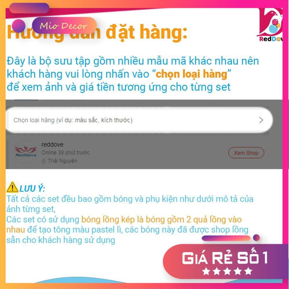 Bóng bay sinh nhật[🎁  TẶNG QUÀ 🎁] Set bóng trang trí đầy tháng cho bé gái, bé trai đơn giản mà cực đẹp hàng siêu chuẩ