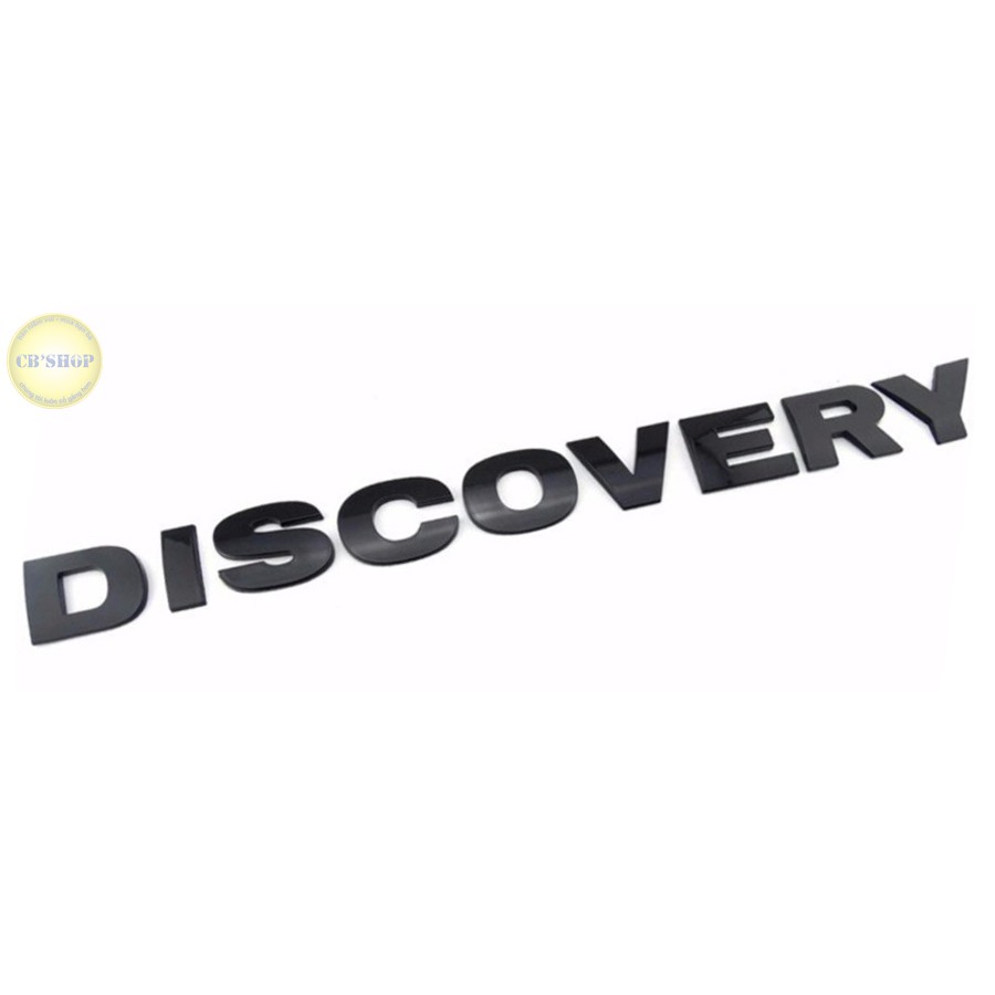 Chữ DISCOVERY 3D nổi màu đen dán capo hoặc cốp sau trang trí ô tô (~dài 60cm-cao 4cm)