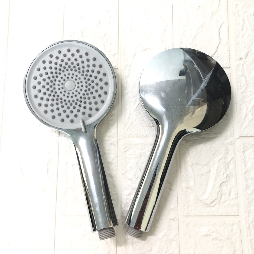 Vòi sen, bát sen loại mặt to 12cm chất liệu nhựa ABS cao cấp mạ crom sang trọng - chuyên dùng thay thế cho sen cây