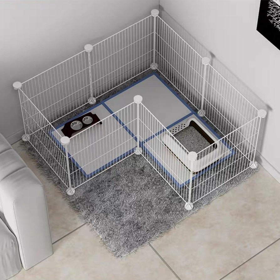 Tấm Ghép Chuồng Quây Cho Thú Cưng Chó Mèo, Chuồng Hamsters Lắp Ghép (Bán Lẻ Theo Tấm)-Tặng Kèm Chốt