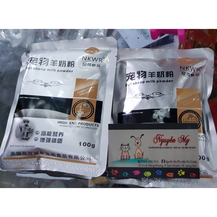 Sữa dê cho thú cưng 100gram