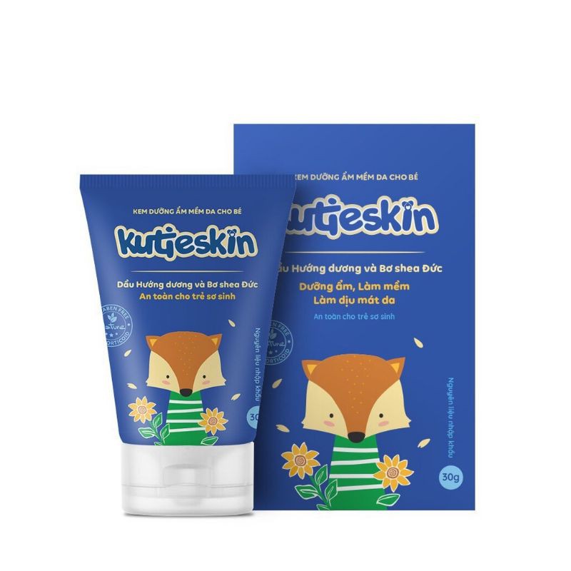 KUTIESKIN -dưỡng ẩm, dịu mẩn ngứa cho bé, an toàn cho cả trẻ sơ sinh