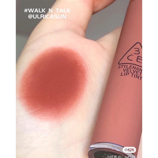 Son 3CE Stylenada Velvet Lip Tint #Walk In Talk - Nâu Đào | BigBuy360 - bigbuy360.vn