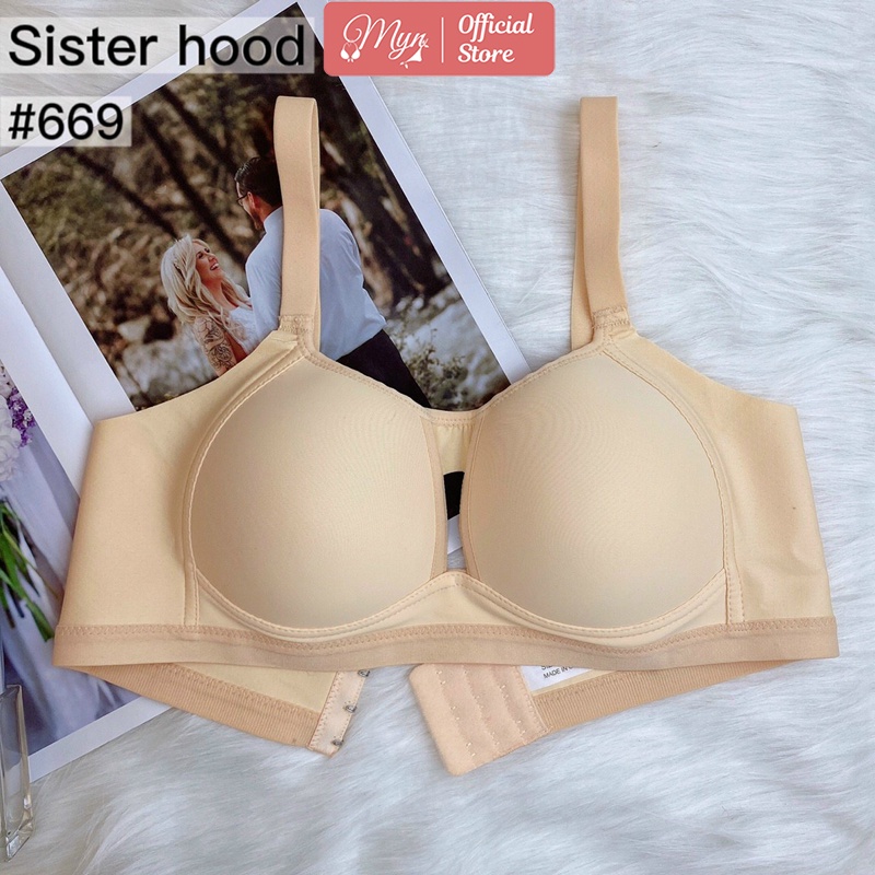 Áo lót nữ bản to - có sai lớn đệm mỏng quả sâu nâng đẩy ngực chống xệ 669 MYN_UNDERWEAR