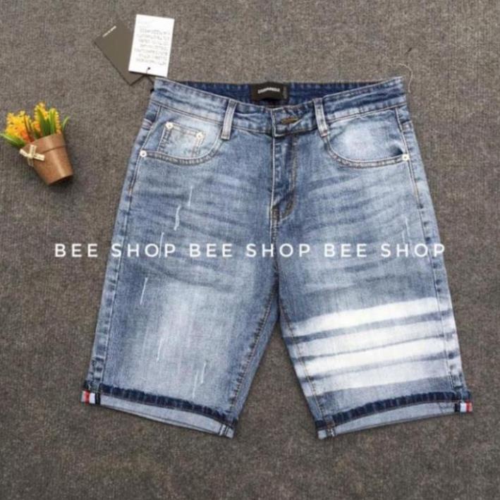 Quần bò ngố Dsq sọc ngang, quần jean đùi nam, quần short bò - Bee Shop Đẹp Xịn ! @ ⚡