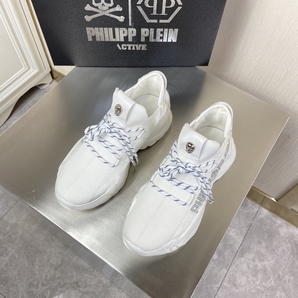 Giày sneakers thiết kế hầm hố, thể thao PHILIPP PLEIN da thật