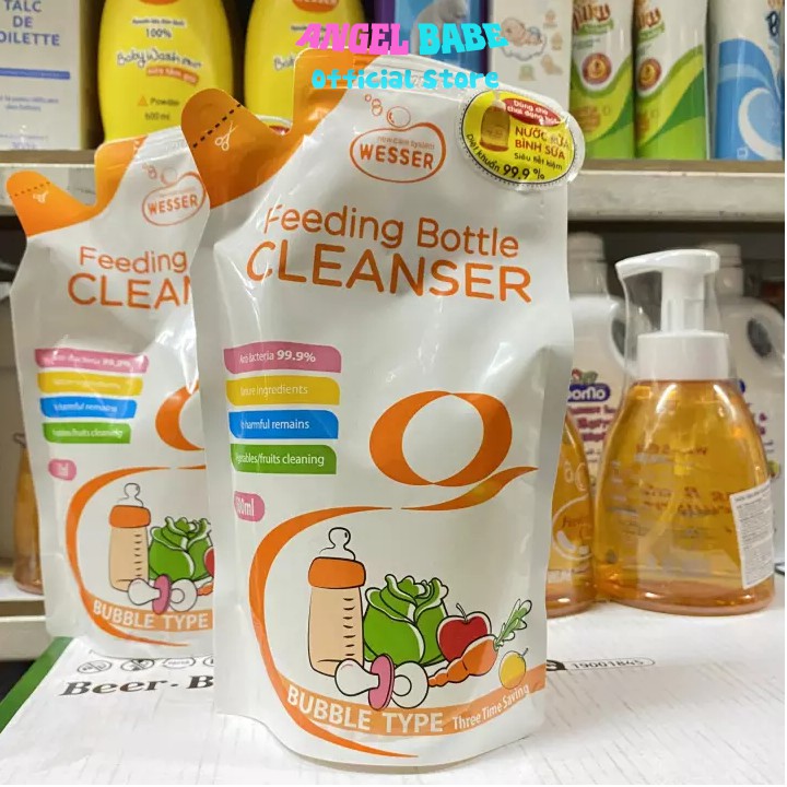 Nước rửa bình sữa Wesser 500ml chai /bịch