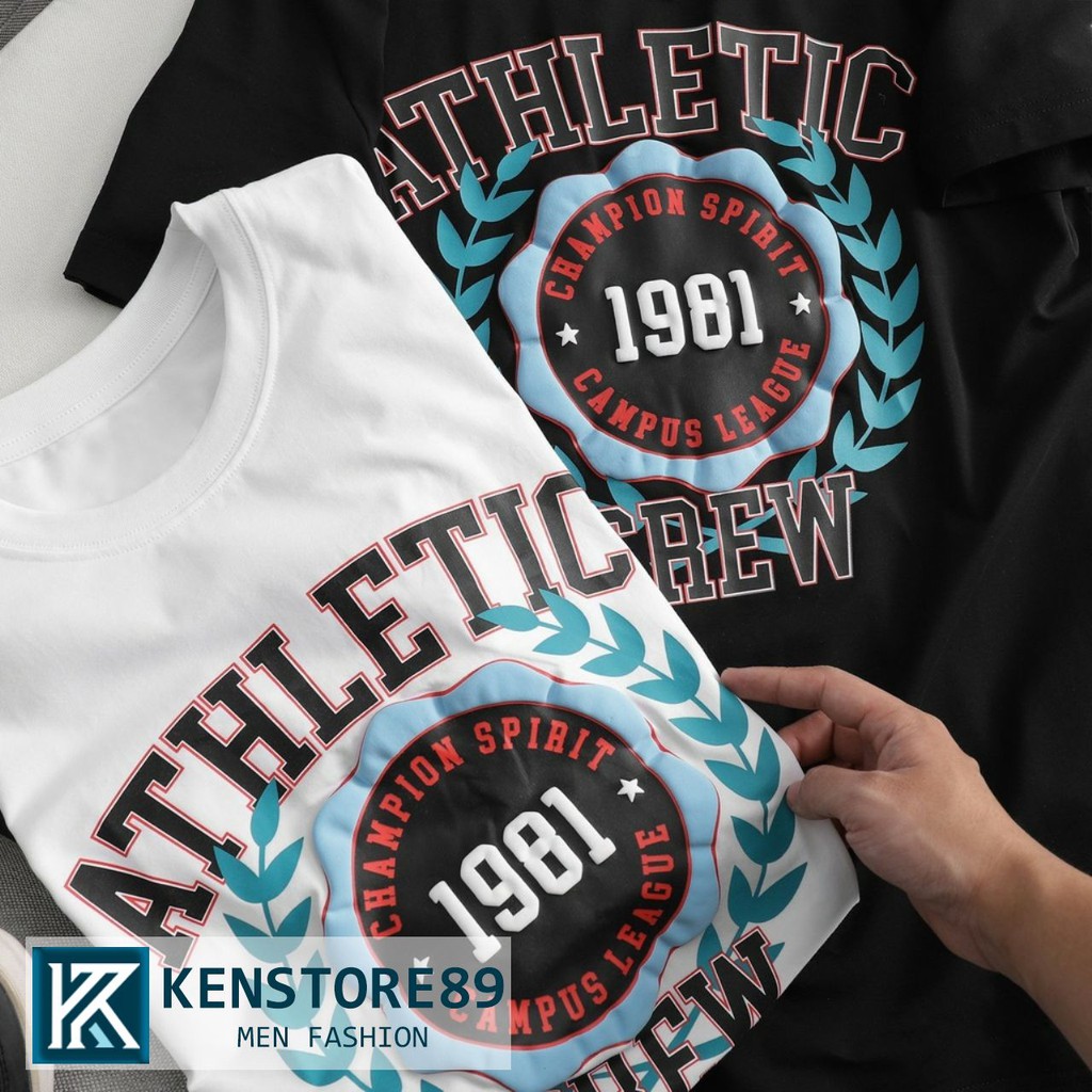 Áo thun nam cổ tròn ATH CREW cao cấp KENSTORE89 ATV189