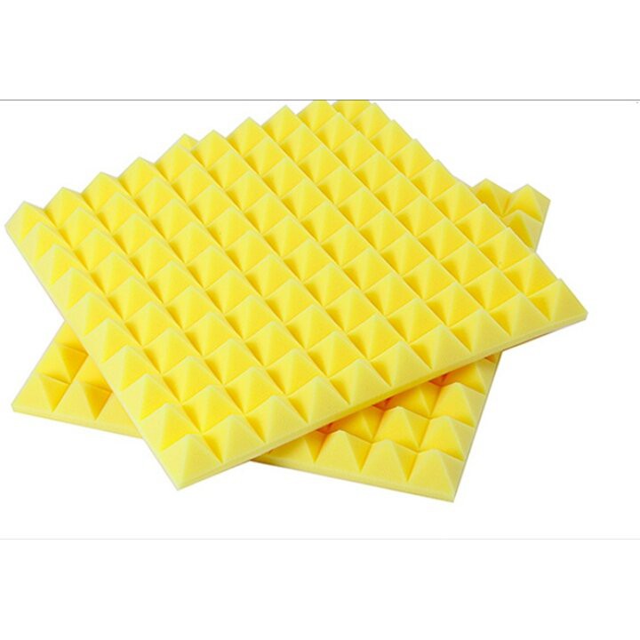 SET 14 TẤM MÚT TIÊU ÂM HÌNH KIM TỰ THÁP (TẶNG KÈM KEO DÁN) .Kích Thước 1 Tấm 50*50*5CM