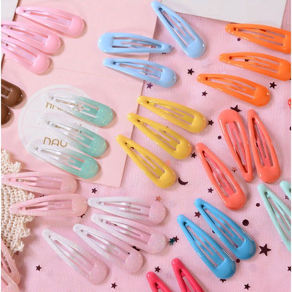 Kẹp tóc hình giọt nước set 6c