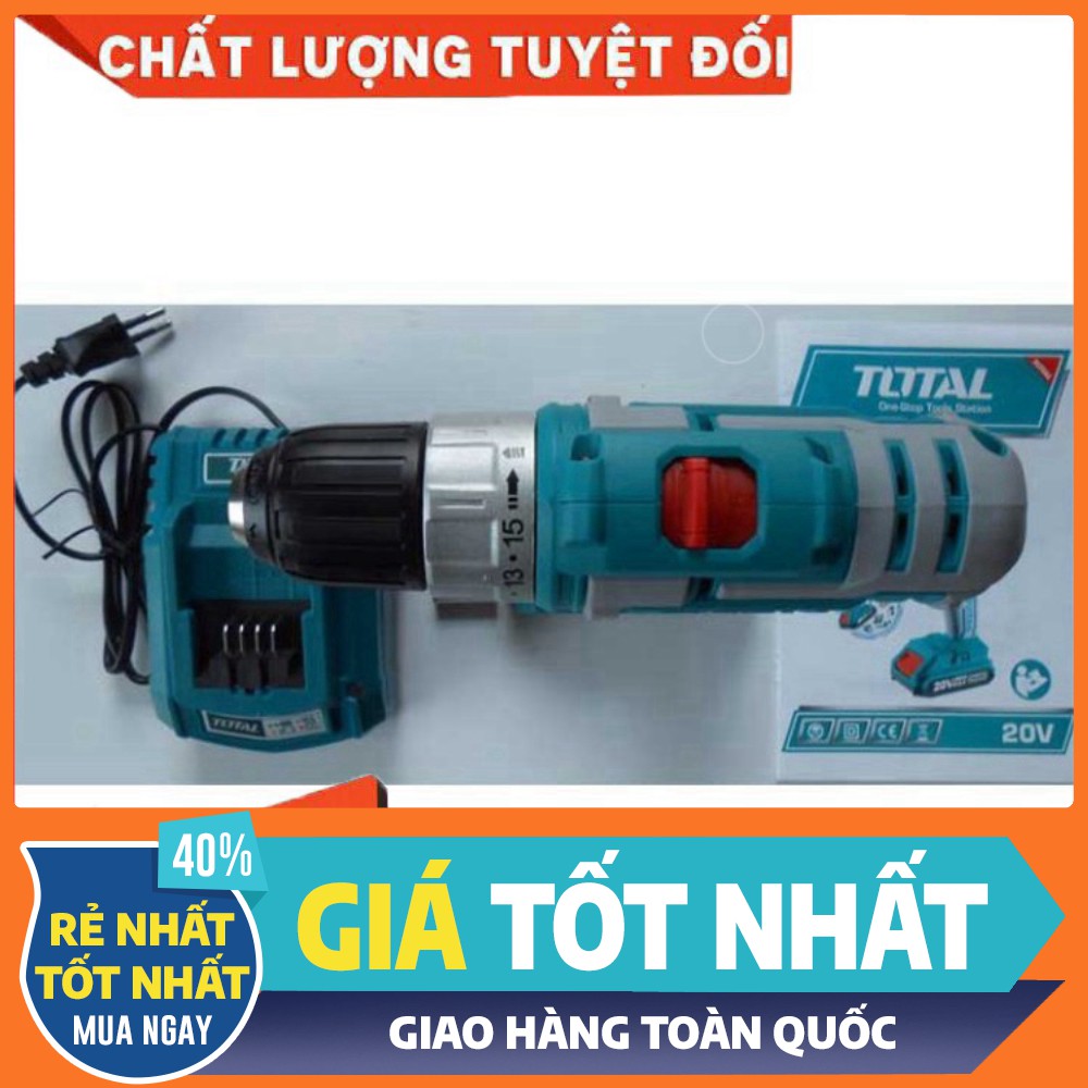 Máy Khoan Vặn Vít Dùng Pin 20V Total TDLI20021 [bảo hành chính hãng]