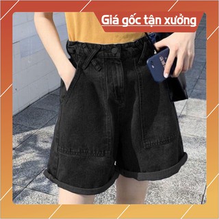 Quần short jean sắn gấu cao cấp