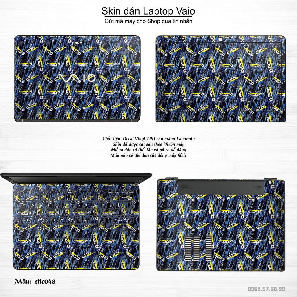 Skin dán Laptop Sony Vaio in hình Hoa văn sticker nhiều mẫu 8 (inbox mã máy cho Shop)
