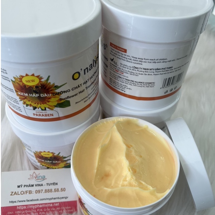 Hấp dầu Onalyss dưỡng chất hạt hướng dương 1000gr