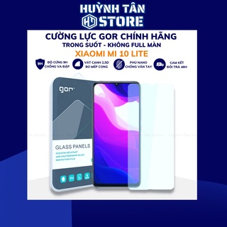 Cường lực xiaomi 10 lite trong suốt KHÔNG FULL MÀN chống bám vân tay chính hãng GOR phụ kiện huỳnh tân store