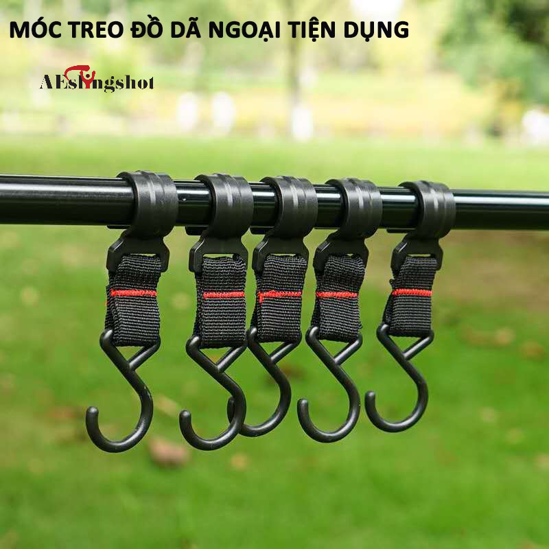 Giá Treo Đồ Dã Ngoại Gấp Gọn Tiện Dụng, Giá Móc Đồ Cắm Trại Nhỏ Gọn, Hợp Kim Nhôm Đa Năng, Lắp Dễ Dàng Siêu Bền