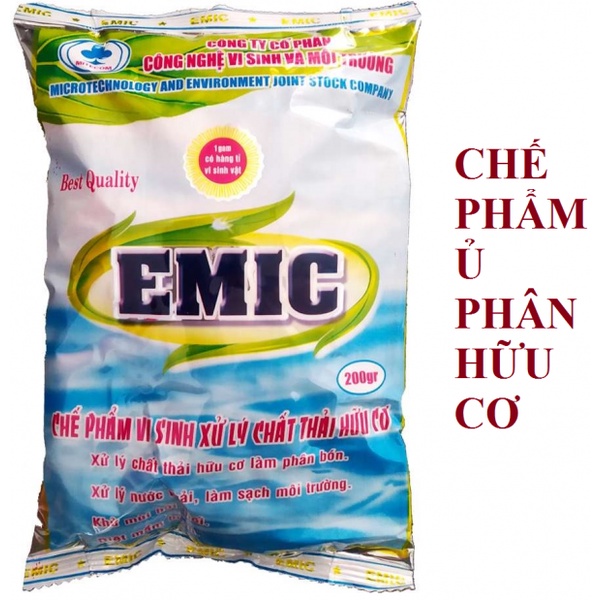 Combo men dùng ủ phân đậu nành Emic &amp; Emzone