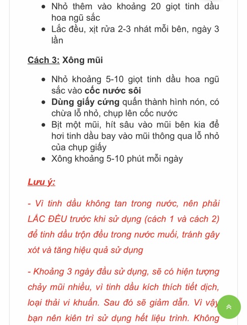 TINH DẦU NGŨ SẮC HUYỀN THOẠI