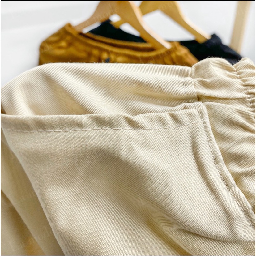 Quần kaki nam nữ ống suông basic sắn ống sành điệu baggy hot trend 1Kenz shop