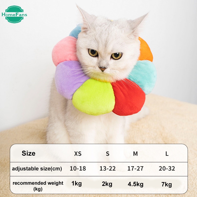 [HF] Vòng Đeo Cổ Elizabeth Bằng Cotton Mềm Mại Chống Liếm Cho Thú Cưng Chó Mèo