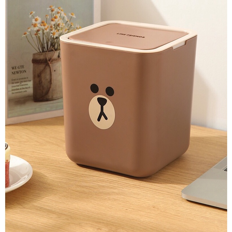Thùng rác để bàn mini LINE FRIENDS