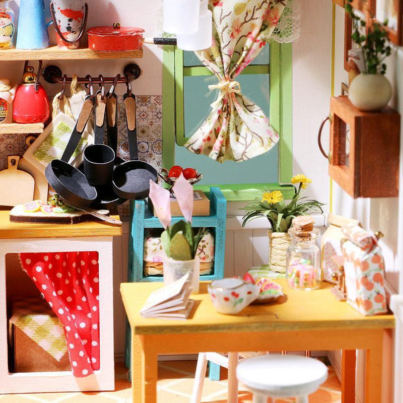 Mô Hình 3D Gỗ Nhà Tí Hon Robotime Jason's Kitchen DG105