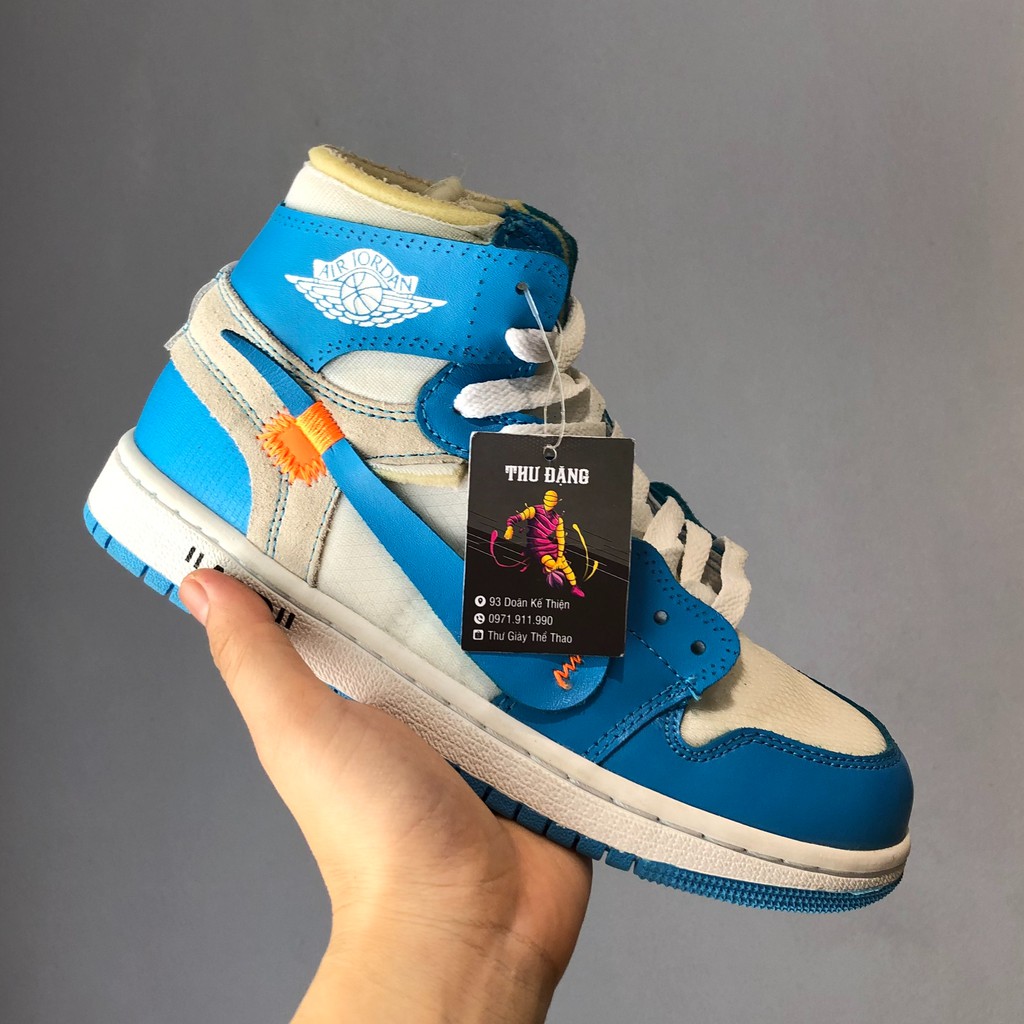 Giày Thể Thao Sneaker jodan xanh off white -Ảnh tự chụp