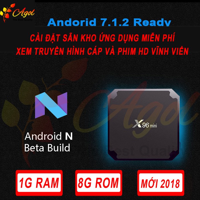 android box x96 mini 5G tặng chuột không dây cài sẵn các ứng dụng xem phim và truyền hình cáp miễn phí vĩnh viễn