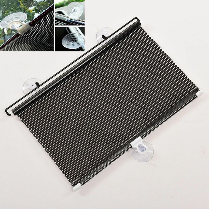 Tấm lưới màu đen 58 x125cm dạng cuộn che nắng kính chắn gió cho xe ô tô tiện dụng