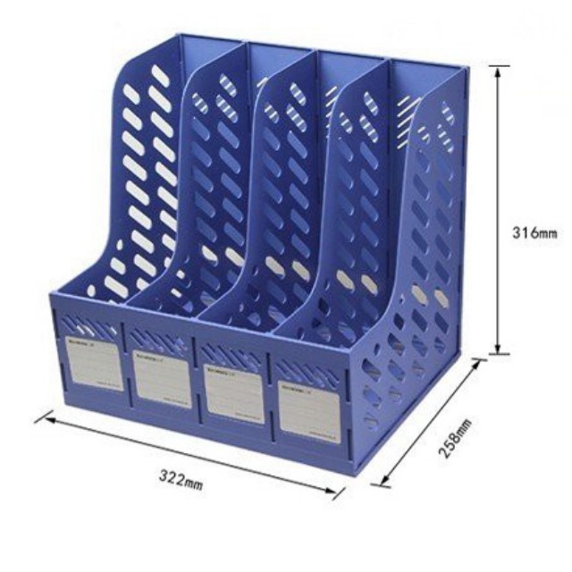 Giá Để Tài Liệu Đứng,  File Nan 4 Ngăn SunWood Để Bàn  Mã số 4104