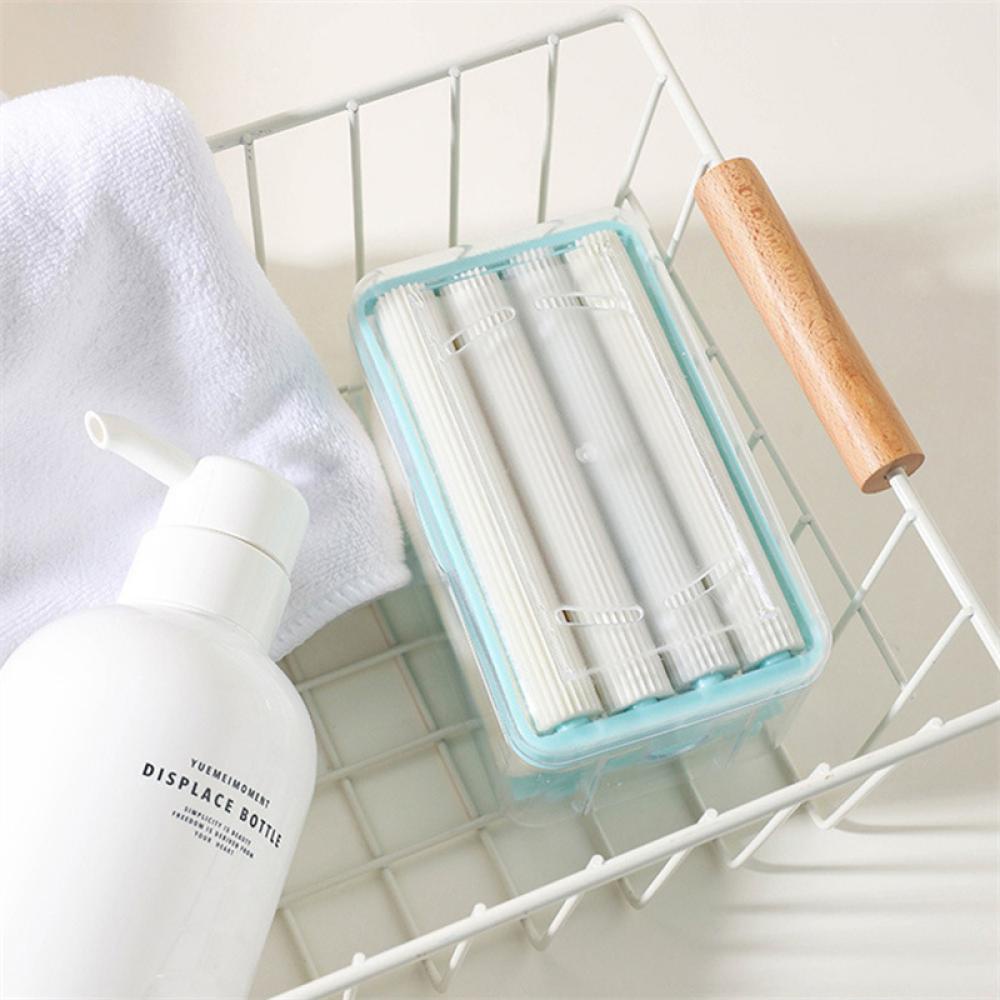 Hộp Đựng Xà Phòng Rửa Tay Tạo Bọt Đa Chức Năng Có Giá Đỡ Xà Phòng Tiện Dụng C1U1
