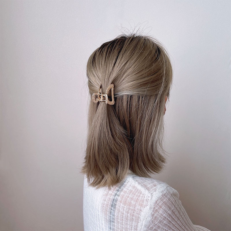 Bộ 5 Kẹp Tóc Kim Loại Hình Trái Tim Hàn Quốc