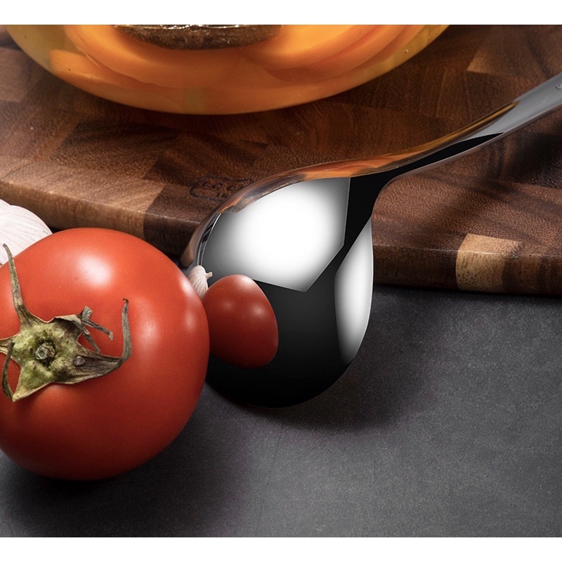 Muôi múc canh inox 304 cao cấp sáng bóng 23.8cm x 7cm - Trúc Nhiên Boutique