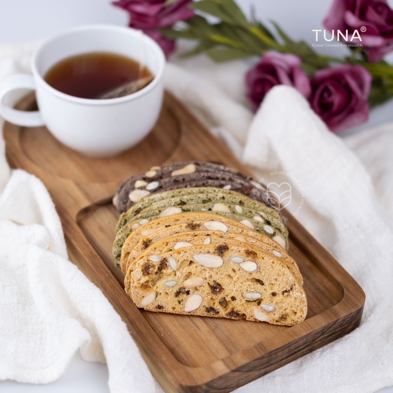 Bánh Biscotti Ăn Kiêng Nguyên Cám Không Đường By Tuna