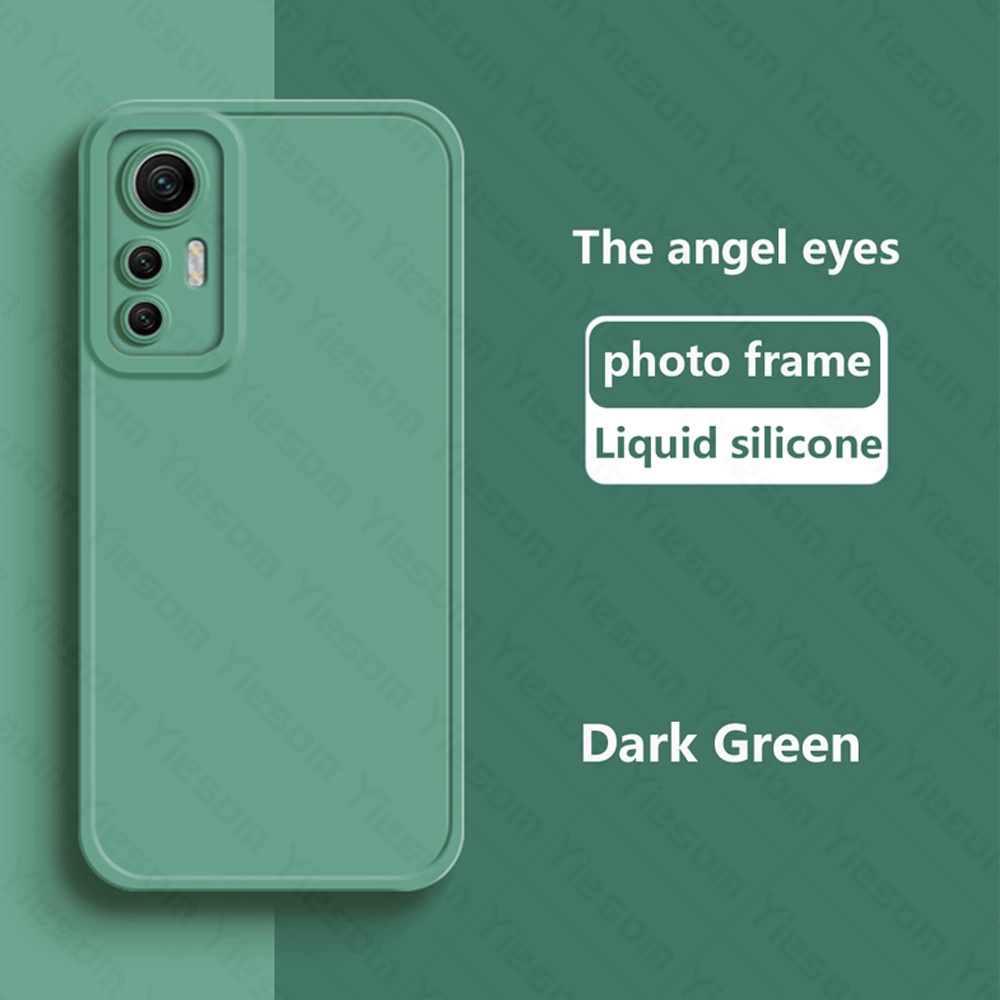 Ốp Điện Thoại Silicon Mềm Nhám Màu Trơn Bảo Vệ Camera Cho Xiaomi 12 11T 10T 12T Pro Mi 11 12 Lite 5G NE
