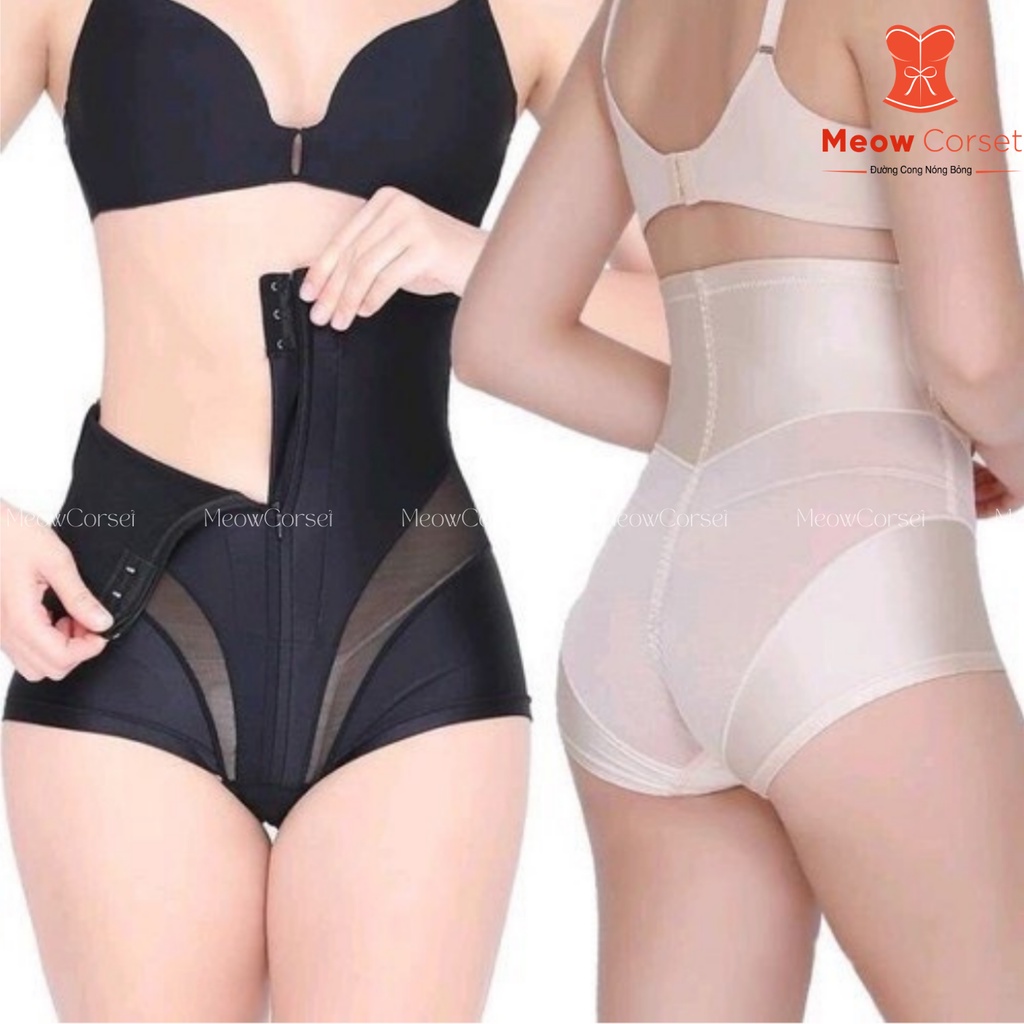 Quần gen nịt bụng siết eo nâng mông kéo khóa mặc váy