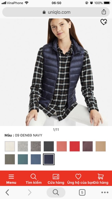 Áo gile lông vũ  cho  nữ uniqlo | BigBuy360 - bigbuy360.vn