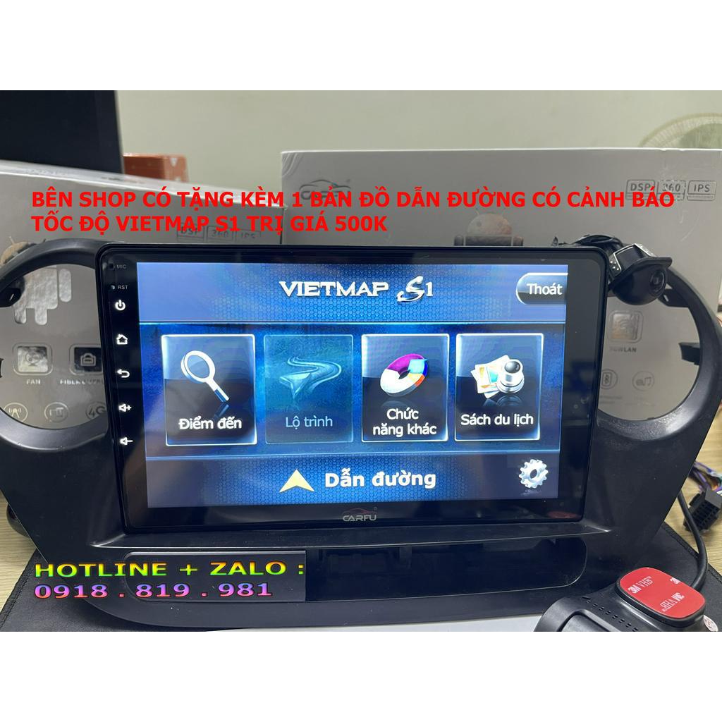 Màn hình android CARFU 9 10inch cho ô tô, ram 2GB bộ nhớ 32gb cắm sim 4g, màn hình ô tô xe vios 2020, xe grand i10
