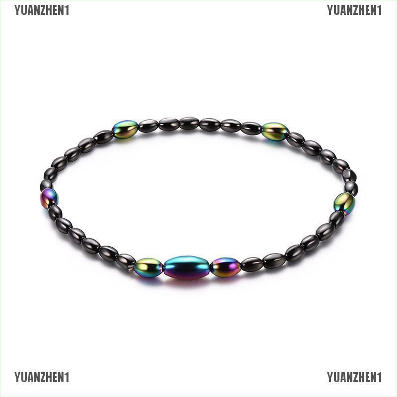 Lắc Chân Hạt Đá Hematite Từ Tính Chăm Sóc Sức Khỏe YUANZHEN1