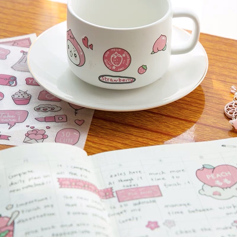 [ SET 4 TẤM ] Miếng dán Sticker hoạt hình dễ thương,chống nước