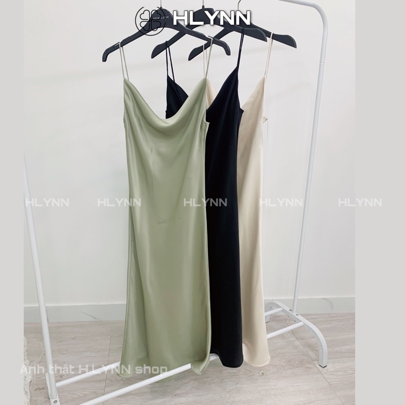 Đầm lụa hai dây cổ đổ form đuôi cá m125 | BigBuy360 - bigbuy360.vn