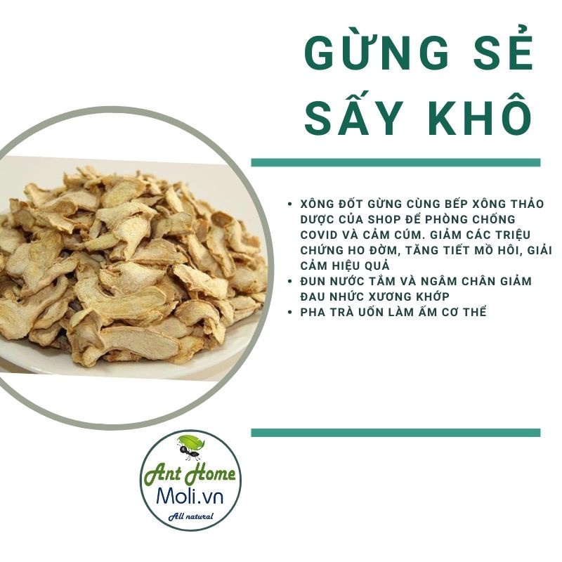 Gừng sẻ sấy khô