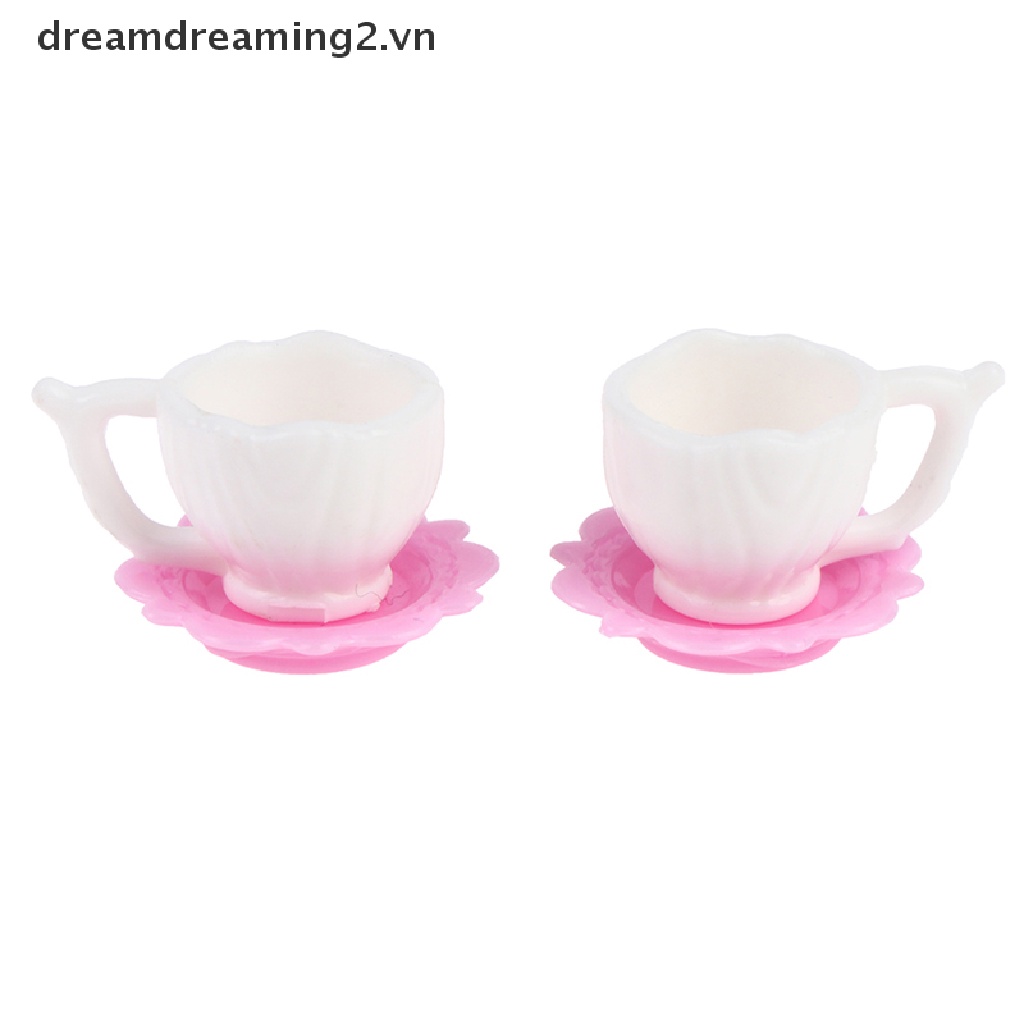 Ám trà và tách cà phê 3 món cho nhà búp bê