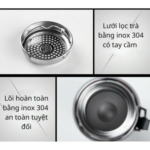 Bình giữ nhiệt BAOL 1200ml inox 304— 1200ml giữ nhiệt trên 12 tiếng