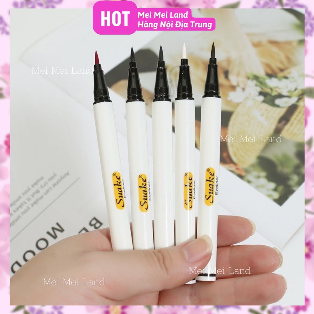 Bút Kẻ Mắt Nước SUAKE Vỏ Trắng Siêu Lì Không Lem Không Trôi